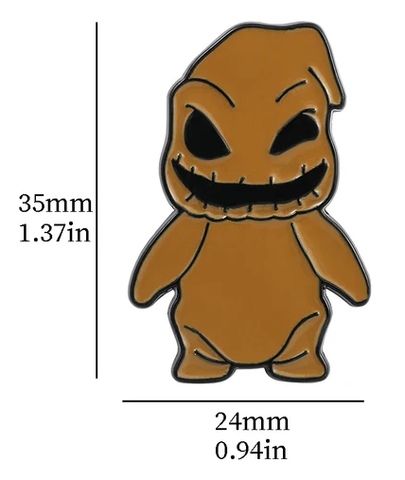 Кошмар перед Рождеством значок металлический Джек Скеллингтон Салли