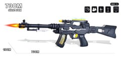 Автомат с прицелом свет+муз в пакете 73*19