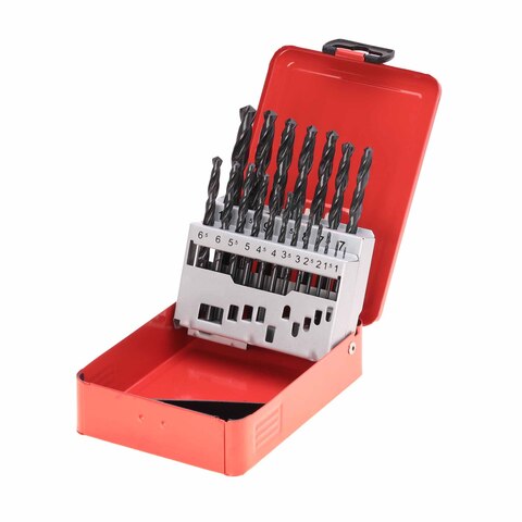 Набор сверл по металлу 1-10мм 19шт DIN338 HSS-R 118° (мет. кейс) Ruko 205212(K)