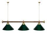 Лампа STARTBILLIARDS 3 пл. (плафоны зеленые,штанга зеленая,фурнитура золото) фото №64