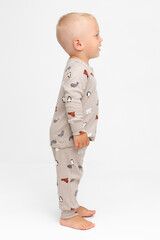 пижама  для мальчика  К 1552/северные зверята на бежевом