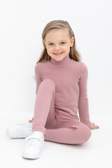 джемпер  для девочки  К 302300-1/1/серая пудра