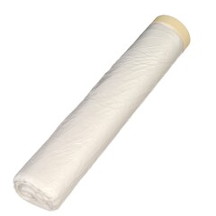 09-0-024 Пленка защитная с клейкой малярной лентой, прозрачная, HDPE, рулон 2,4х25м, толщина 8мкм РемоКолор