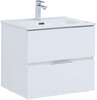Aquanet 274120 Тумба с раковиной Алвита new 60 2 ящ. цв.белый матовый (274120)