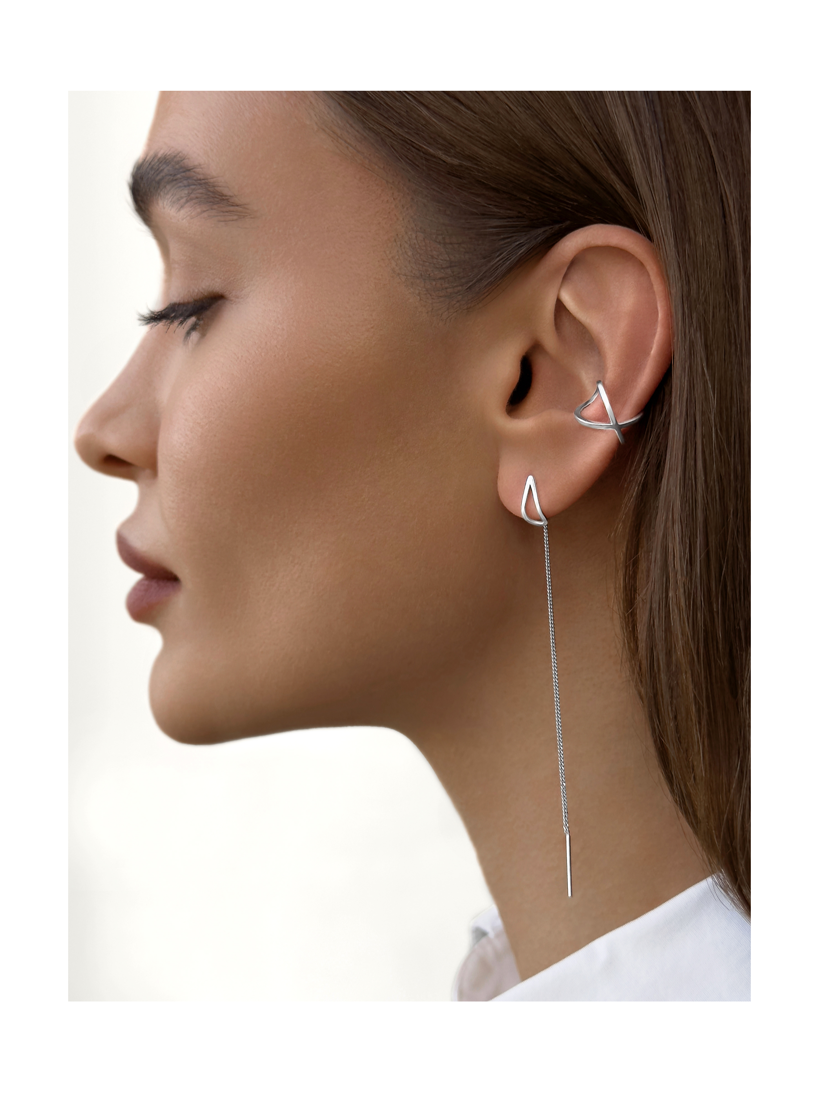 Серьги-протяжки Риф