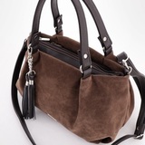 Сумка Саломея 607 эко-замша шоколад