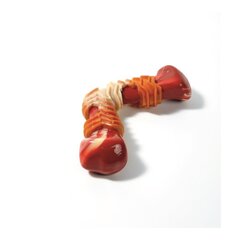 MPets игрушка для собак Карнивор кость бумеранг, вкус бекона, красная 17.8 x 9.3 x 4.1 см