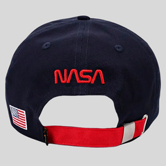 Бейсболка Alpha Industries Nasa Worm Logo Cap Rep. Blue (Синяя)