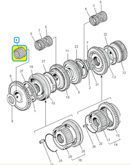 ПОДШИПНИК КПП ИГОЛЬЧАТЫЙ 1-Й ПЕРЕДАЧИ CHANCE 1,3, SENS, TАВРИЯ ДВУХРЯДН ZAZ