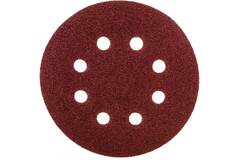 738037 Круг абразивный P 60, на ворсовой подложке под "липучку" 125 мм, перфорированный, 5 шт. Сибртех