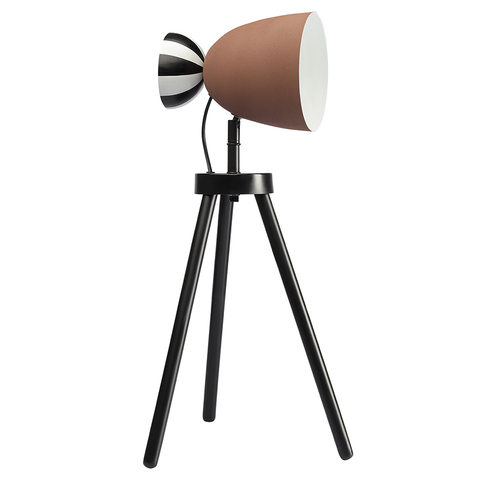 Светильник настольный Anniken, 20х58 см, черный/белый/терракотовый