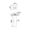 Cezares PORTA-SC-01 PORTA-SC-01 Излив для ванны, исполнение хром