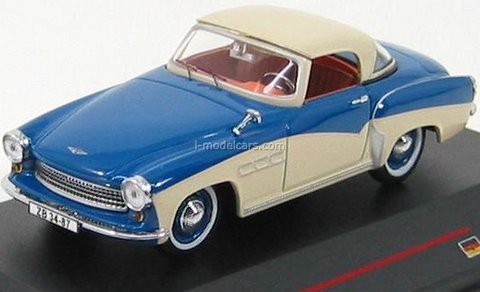 Wartburg 313 Sport blue-cream 1957 IST023 IST Models 1:43