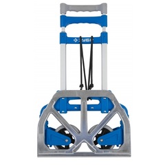 ЗУБР ТР-60, до 60кг, каркас и платформа из алюминия, платформа 39х28 см, колеса d13 см, вес 3.2кг, складная хозяйств тележка, Профессионал (38750-60)