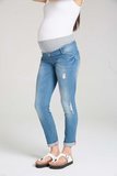 Джинсы для беременных (SLIM) 07521 синий
