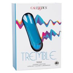 Голубой мини-вибратор Tremble Tickle - 12,75 см. - 