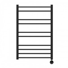 Полотенцесушитель электрический Lemark Ursus - LM72810EBL (П10 500x800), левый/правый, черный