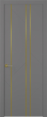 Дверь Флекс 1 Молдинг Золото / Цвет Эмаль графит / Двери Belwooddoors