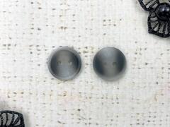 Пуговицы, d 1,5 см, серо-чёрный