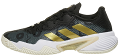 Женские теннисные кроссовки Adidas Barricade W - core black/gold metallic/carbon