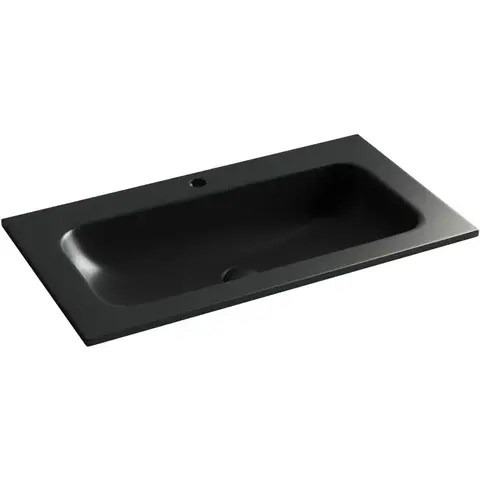 Ceramica Nova CN7012MB CN7012MB Раковина накладная Element с отверстием под смеситель, 810*457*137мм, цвет черный матовый