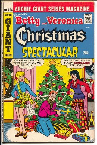 Archie Giant Series #204 (1973) Betty and Veronica Christmas