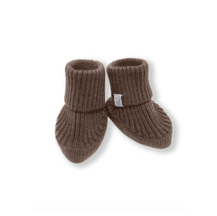 Пинетки вязаные Woolly (кофе)