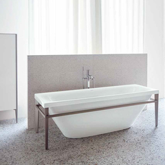 Duravit XViu Ванна отдельностоящая 1800х800мм, акриловая бесшовная панель, слив-перелив,, цвет: champagne matt 700443000B10000 фото