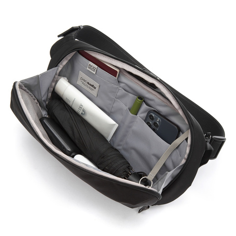 Картинка рюкзак однолямочный Pacsafe Metrosafe X urban sling черный - 5