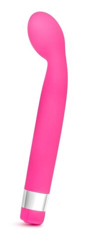Розовый вибратор для массажа G-точки Rose Scarlet G - 17,8 см. - Blush Novelties Rose BN-32260