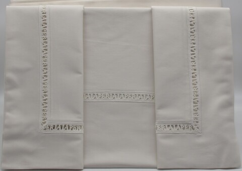 Постельное белье 2 спальное евро La Perla La Perla A bianco белое