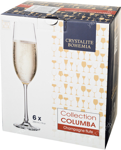 Набор бокалов для шампанского Crystalite Bohemia 