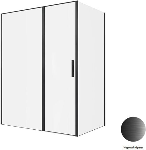 Allen Brau Priority 3.31039.BBA + 3.31048.BBA Душевой уголок, 160x100, цвет: чёрный