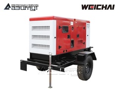 Дизельный генератор Азимут ЭД-36-Т400-2РКМ7 Weichai на шасси в кожухе с автозапуском