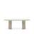 Стол Nealy из лакированного МДФ в отделке экрю, 200 x 100