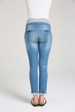 Джинсы для беременных (SLIM) 07521 синий
