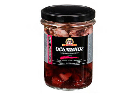 Осьминог  в масле "Капитан вкусов", 210г