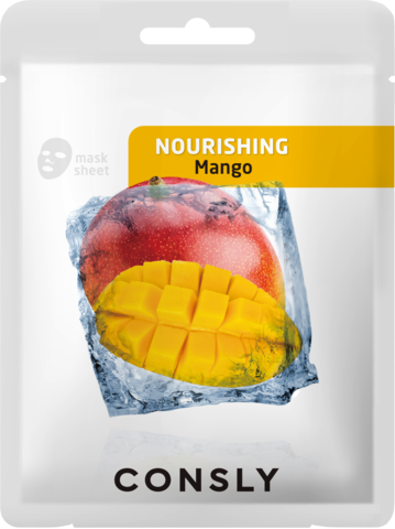 Consly Mango Nourishing Mask Pack Маска тканевая питательная с экстрактом манго