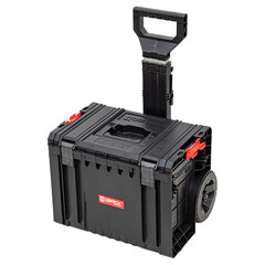 Ящик для инструмента System PRO Cart 2.0, колеса, телескоп. ручка, пласт. защелки, QBRICK