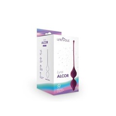 Вагинальные шарики Alcor LYRA Le Frivole, в cливовом цвете, One Size