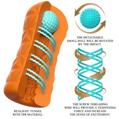 Компактный мастурбатор с внутренним стимулятором Victoria cheney