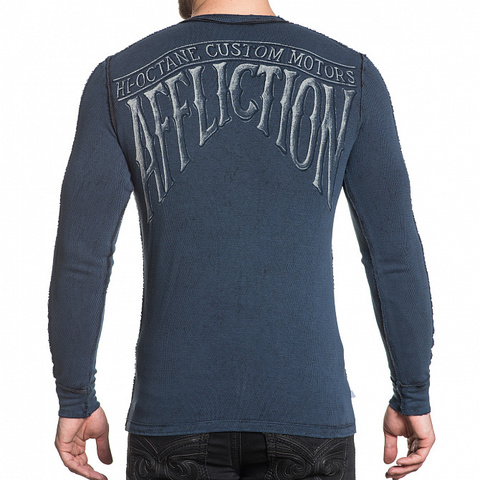 Affliction | Пуловер мужской двусторонний DEATH RIDER CHALKBOARD A16863 обратная сторона спина
