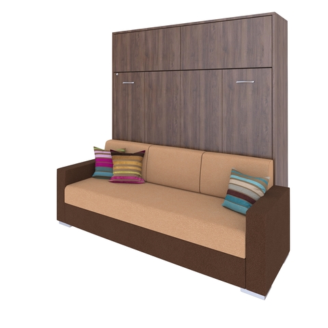 Шкаф-кровать с диваном горизонтальная двуспальная 140 см