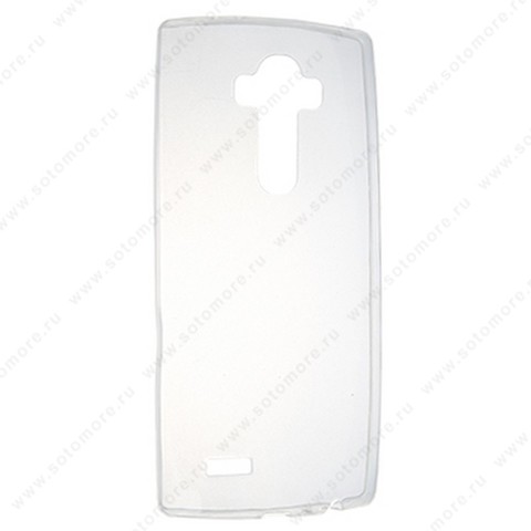 Накладка силиконовая ультра-тонкая для LG G4 прозрачная