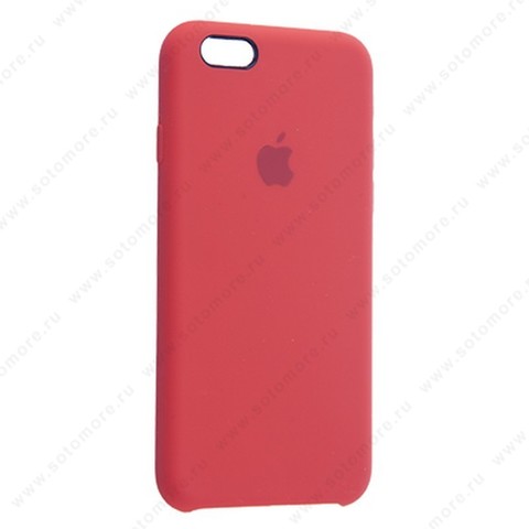 Накладка Silicone Case для Apple iPhone 6s/ 6 красный