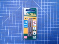 KRAFTOOL X-Drive, PZ2, 50 мм, 2 шт, торсионные биты (26123-2-50-2)