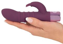 Фиолетовый вибратор-кролик с ребрышками Rabbit Vibe - 16 см. - 
