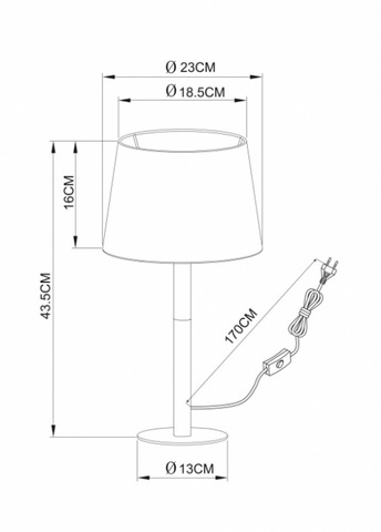 Настольная лампа Arte Lamp CONNOR A2102LT-1WH