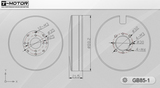 Мотор для подвеса T-Motor GB85-1 чертёж