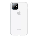 Силиконовый чехол Baseus Jelly Liquid Silica Gel (WIAPIPH65S-GD02) для iPhone 11 Pro Max (Матовый белый)